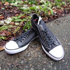 Levi's Black Denim Comfort Tech Mens Sneakers 10